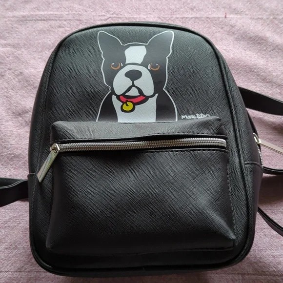 Marc Tetro | Bags | Marc Tetro Boston Terrier Backpack Purse 